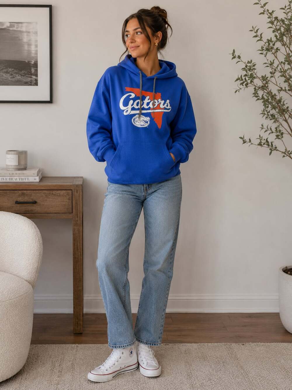 Pro Ad Sports Florida Gators Script Hoodie Sweatshirt Blue Medium
M136